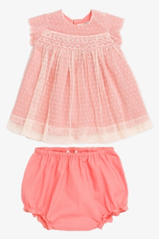 Maruska Baby Girls' Dress Blush Pink - Lace #8093612
