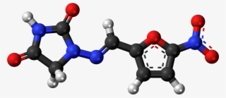 Nitrofurantoin 3d Ball - Molecule #8093908