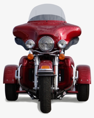 H-d Dresser Ptm Red Front View With Shadow - Trike Harley Front View #8094082