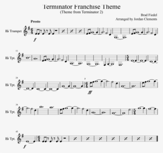 Terminator Franchise Theme Sheet Music For Trumpet - Thomas The Tank Engine Trumpet #8094160