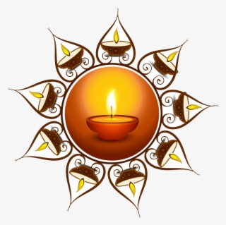 Diwali, Vectors - Diya Images With White Background #8094592