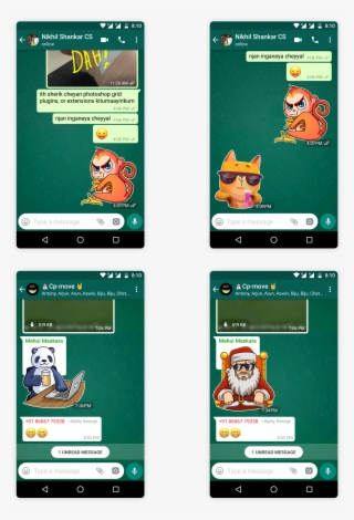 Trying Out Concepts For Stickers On Whatsapp • On Groups, - Cartoon #8096703