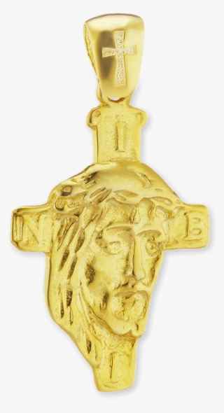 Sterling Silver Face Of Jesus Cross - Pendant #8097523