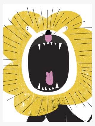 "roaring Lion" By Pragya Kothari From Mouse Magpie - Cartoon #8098623