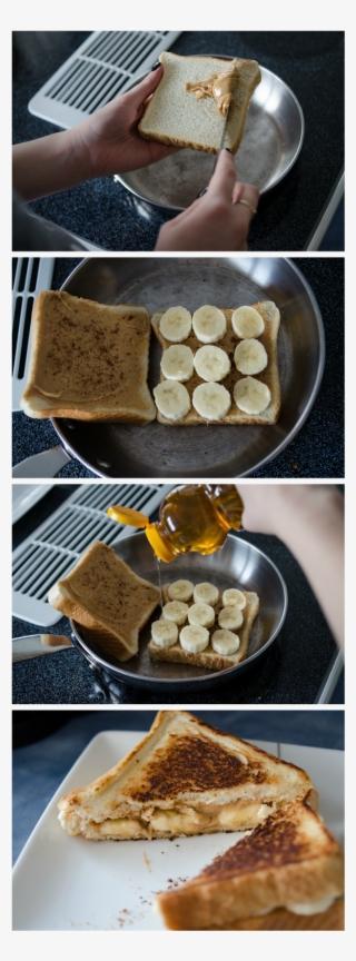 Pb, Banana, Cinnamon & Honey Grilled Sandwich - Tosty Z Masłem Orzechowym #8099705