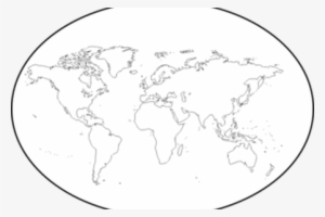 Clip Black And White Library Collection Of Free Map - Map Of The World Plain White #810869