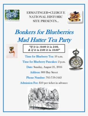 Bonkers For Blueberries - Alice In Wonderland Tea Party #810977