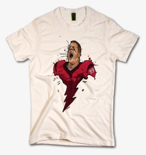 Watt Lightning Bolt Men's Crew Neck Tee Shirt - Matt Carpenter Score Ivory Xxl #811270