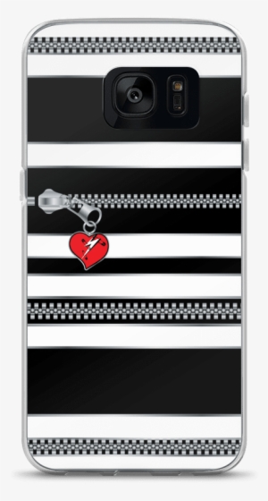 Punk Stripes Zipper Heart Lightning Bolt Samsung Case - Smartphone #811505