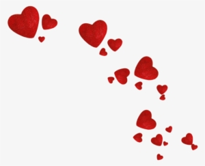 Pluie De Coeur Png - Transparent Background Hearts Png #811536