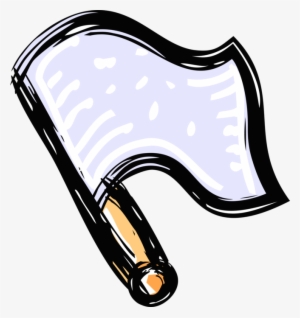 Vector Illustration Of White Flag Internationally Recognized - Illustration #811655