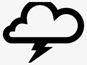 Thunderstorm Clipart Lightning Bolt - Thunder Cloud Vector #811725