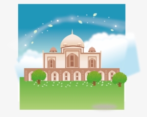 Clip Freeuse Stock Mosque Drawing Poster - Taj Mahal #812408