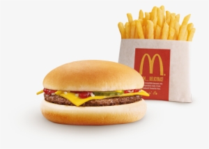 Clip Freeuse Library And Fries Png For Free Download - Mcdonalds Burger And Chips #812534