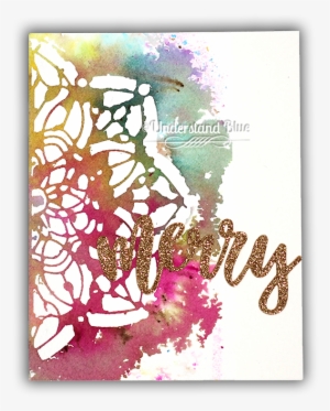 Stencil Printing Technique - Floral Design #812839