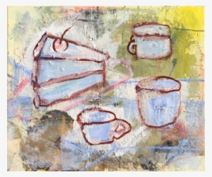 Piece Of Cake Blue Painting Chairish - Drawing #813121