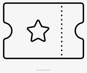 Movie Ticket Coloring Page - Entradas Cine Para Colorear #813595