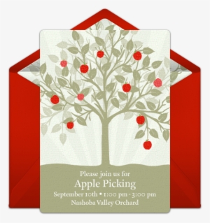 Apple Tree Online Invitation - Cool Jewish New Year Greetings #813895