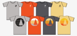 Different Color Staff T Shirts And Camper Custom T - Ymca Summer Camp Shirt #814411