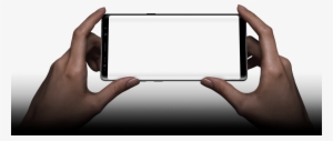 Hands Holding The Galaxy Note8 In Landscape Mode - Mobile Frame With Hand #814548 Hands Holding The Galaxy Note8 In Landscape Mode - Mobile Frame With Hand #814548