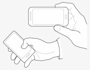 Various Hand Illustrations Holding A Touchscreen Phone - Vector Hand And Phone Png #814621
