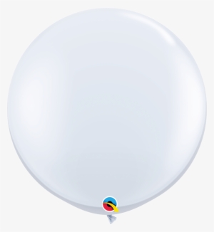 White 3ft Round Balloons - White Round Balloon #815015