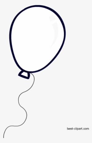 Free Black And White Balloon Clip Art - Circle #815186