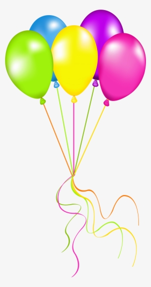 Balloon Clipart Neon - Balloons With Ribbon Png - Free Transparent PNG ...