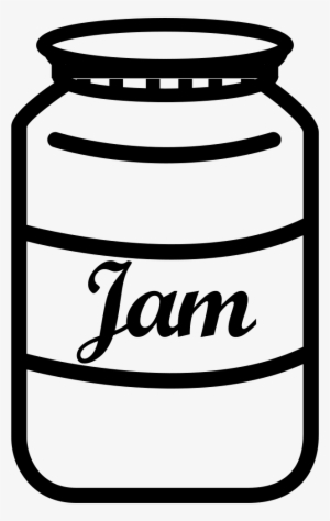 Jam Jar With Label Comments - Outline Picture Of Jam Bottle #815295