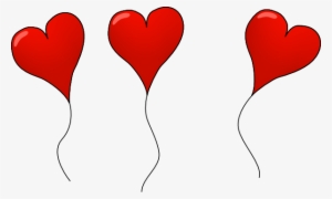 Heart Balloons Clip Art At Clker - Heart Balloon Vector Png #815645