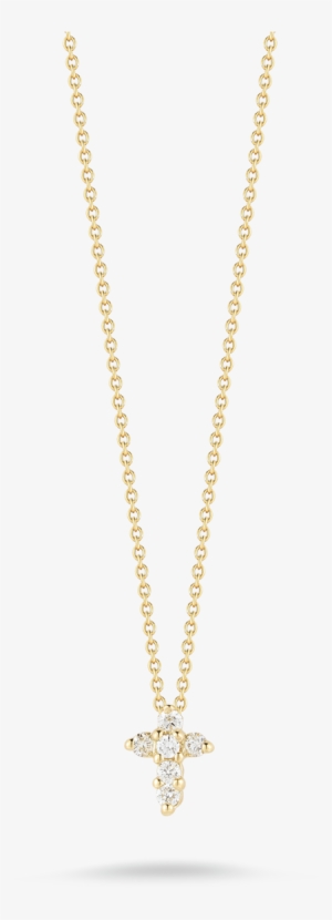 Baby Cross Pendant With Diamonds - Collane Con Ancora Da Uomo #815921