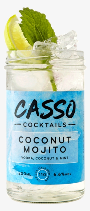 Casso Coconut Mojito Jam Jar Cocktail Glass 200ml 12x #816076