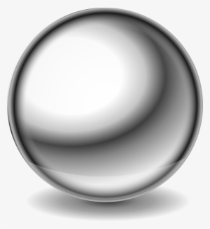 Shiny Steel Ball - Silver Ball Transparent Background #816132