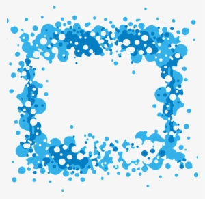 Aqua Border Frame Png Transparent - Baju Muslim Remaja Modern #816423