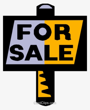 For Sale Signs Royalty Free Vector Clip Art Illustration - Real Estate #816812