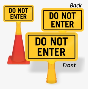Do Not Enter Coneboss Sign - Sign For Glass Doors Door Swings Out Visible From Both #817247 Do Not Enter Coneboss Sign - Sign For Glass Doors Door Swings Out Visible From Both #817247