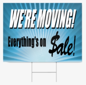 We're Moving Sale Sign - Never Trust An Atom Flask #817502