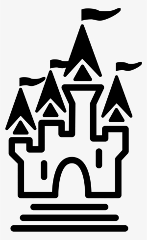 Disney Castle Silhouette Logo Download - Theme Park Icon #817595