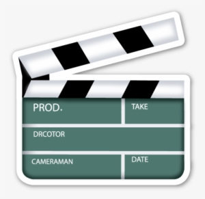 Clapper Board - Clapper Board Emoji Png #818084