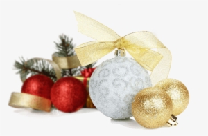 Christmas Decorations - Gold Silver Christmas Ornament Png #818302
