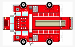Foldable Fire Truck - Maqueta De Camion De Bomberos #818837