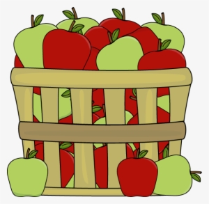 Basket Of Red And Green Apples - Apples Clip Art #818865
