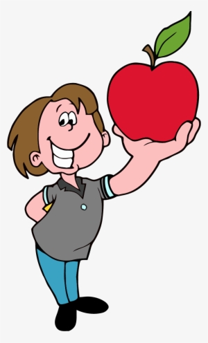 School Boy Apple Png Clipart - Boy With Apple Clipart #818916