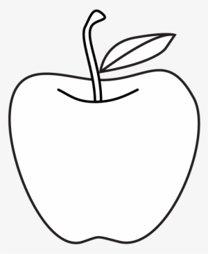Clip Art Transparent Stock Collection Of Line Drawing - Line Art Apple #819448