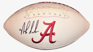 Nick Saban Autographed Alabama Crimson Tide Logo Football #819625