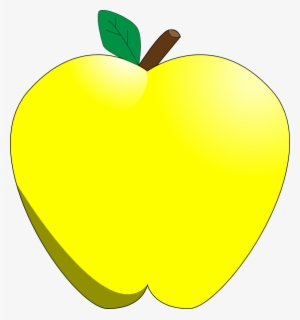 Yellow Apple Svg Clip Arts 558 X 597 Px #819711
