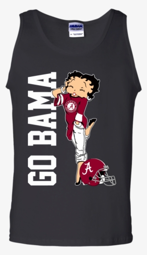 Alabama Crimson Tide Betty Boop T-shirt - Go Blue #819767