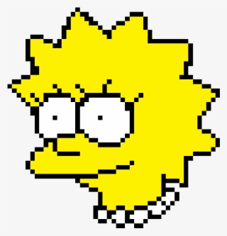 Pixelated Lisa Simpson, Made In Windows Paint - Pixel Art Minecraft Simpson #8101186