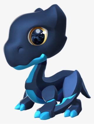Midnight Dragon Baby - Cartoon #8101299