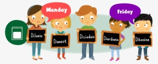 Go Gaelic - Days Of The Week Cartoon Png #8101788